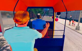 Modern Tuk Tuk Auto Rickshaw: Driving simulator captura de pantalla 2