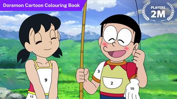 Doramon Cartoon Colouring Book Affiche