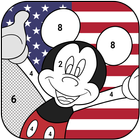 Mickey Cartoon Coloring Book icône