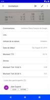 Notes de frais capture d'écran 3