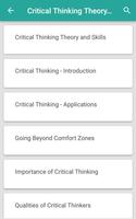 Critical Thinking Theory and Skills Poster