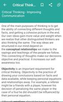 Critical Thinking Theory and Skills اسکرین شاٹ 2