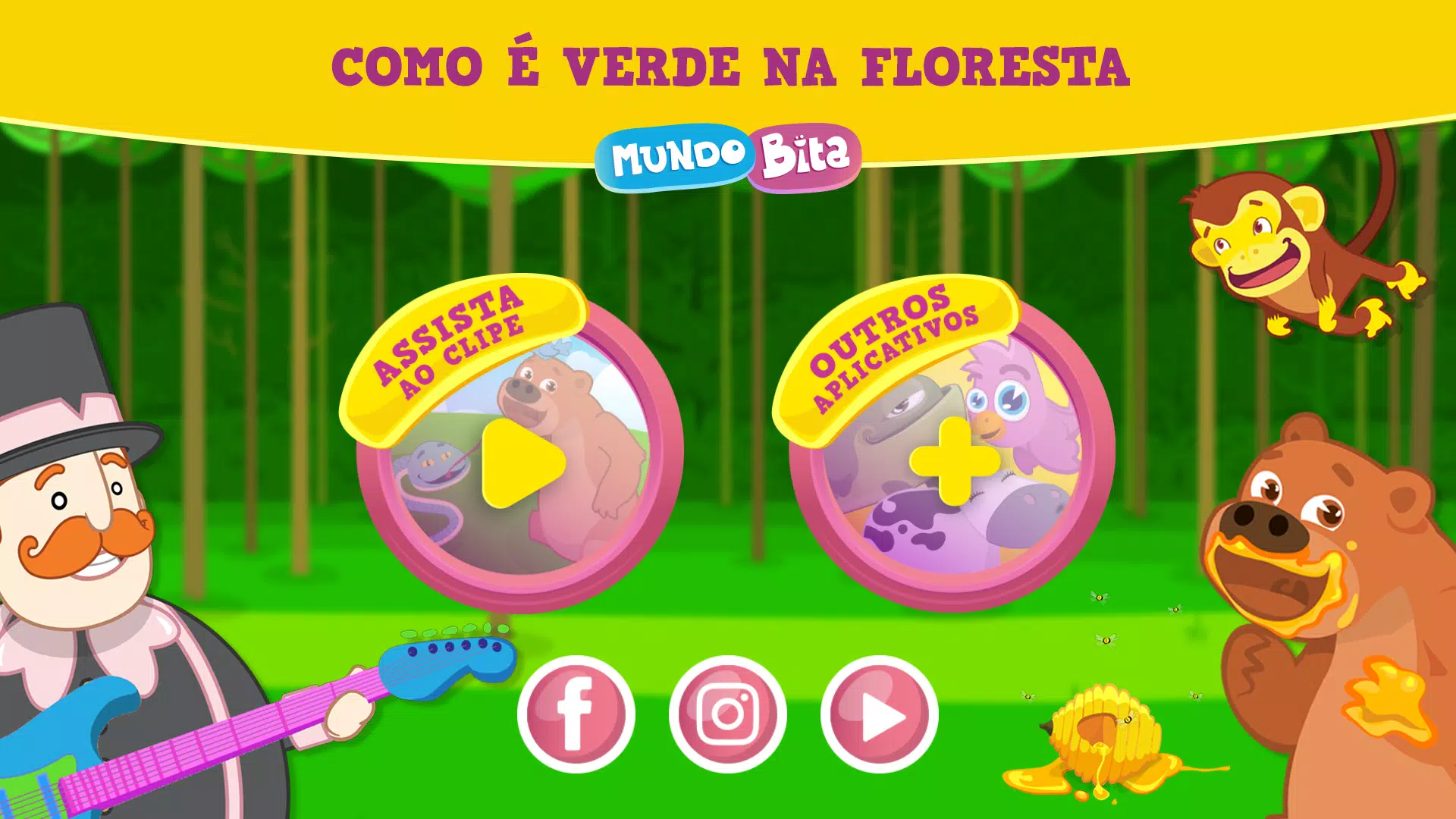 Mundo Bita - Como é Verde na Floresta [clipe infantil] 