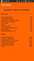 Service costs KTM Duke and RC  screenshot 2