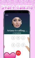Ariana Grande Video Call Chat تصوير الشاشة 1