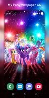 Cute pony wallpaper 4K Affiche
