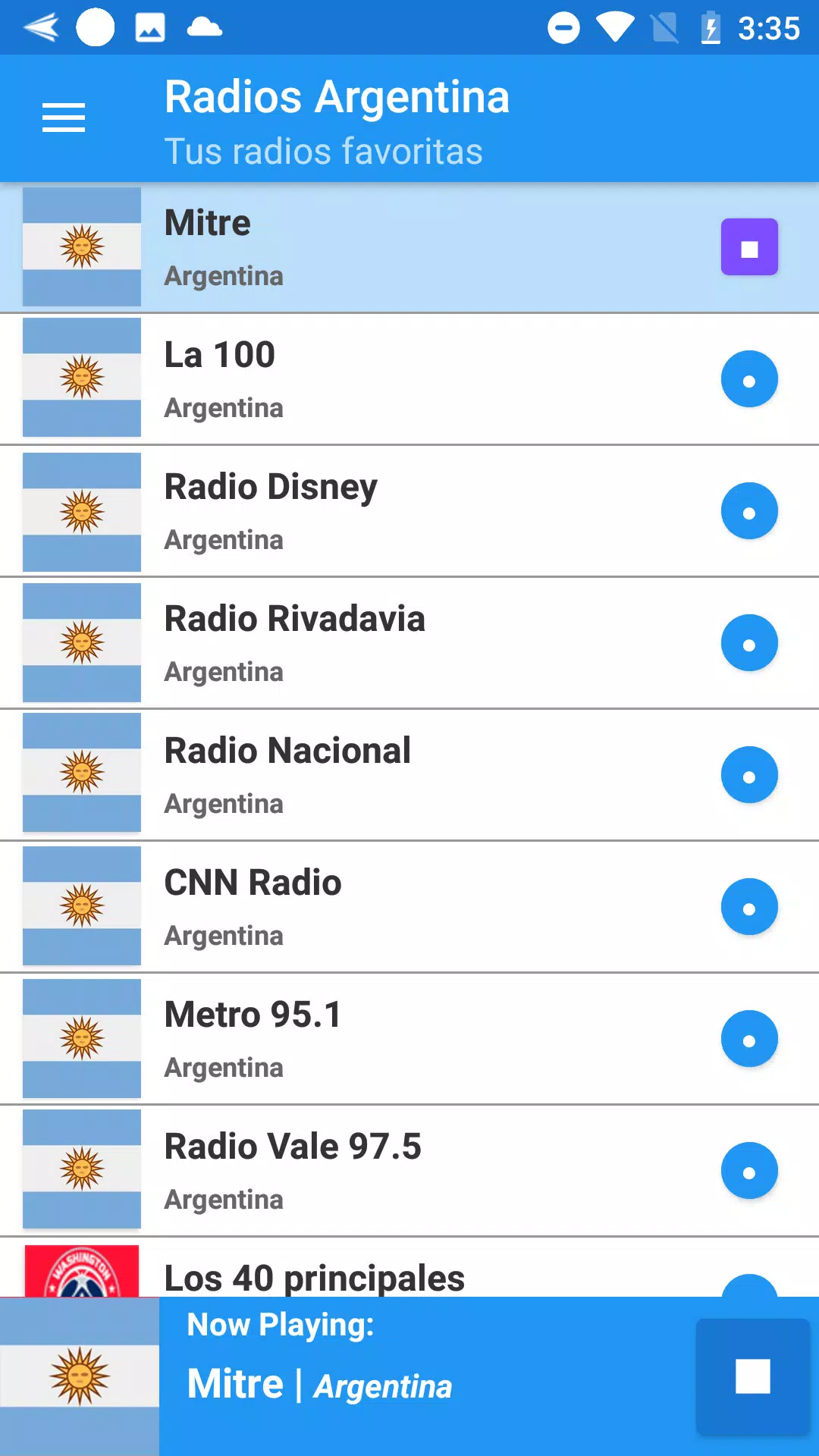 Radio fm/am Argentina APK للاندرويد تنزيل