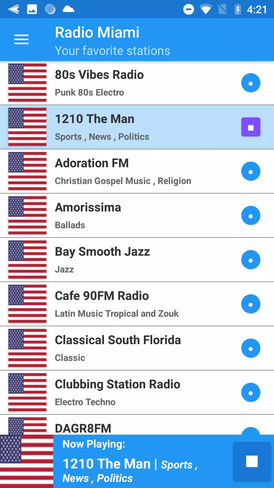 Descarga de APK de Radio miami florida fm/am para Android