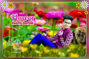 Blur Garden Flower Photo Editor پوسٹر