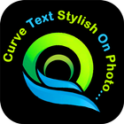 Curve Text Stylish On Photo icon