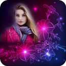 Neon Flower Overlay Effect - neon photo editor APK