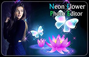 Neon Flower Overlay Effect capture d'écran 1