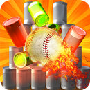 Target cans hit knockdown - throw ball strike cans aplikacja