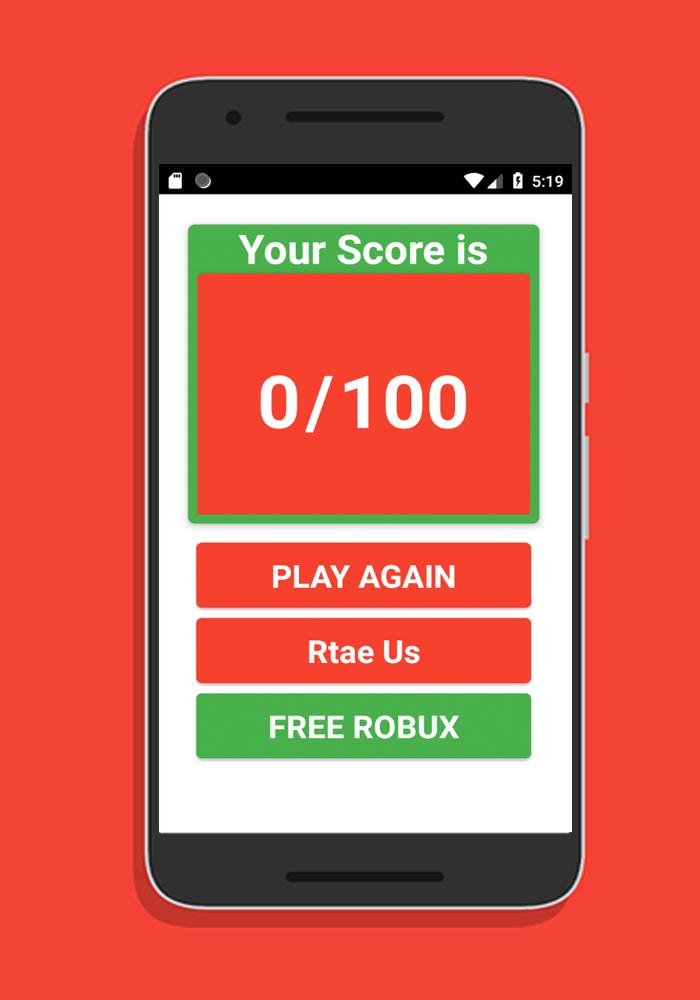 Free Robux Quiz Now For Android Apk Download