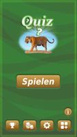 Tierquiz auf Deutsch Plakat