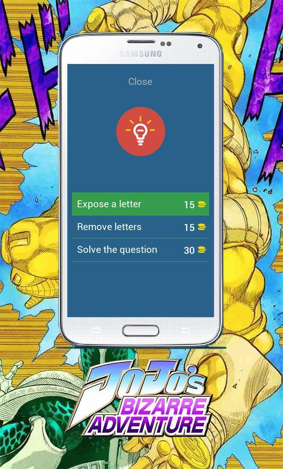 Jojo S Bizarre Adventures Character Quiz For Android Apk Download - roblox mobile jojo games