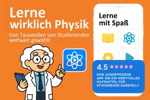 Physik lernen & Spiele Plakat