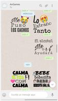 Stickers con Frases de Canciones WastickerApps Affiche