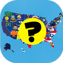 ÉtatsUnis-Quiz américain: carte,capitales drapeaux APK