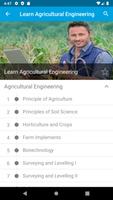Learn Agricultural Engineering تصوير الشاشة 1