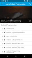 برنامه‌نما Learn Android Programming عکس از صفحه