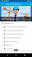 Learn Civil Engineering تصوير الشاشة 1