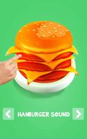 Hamburger Meme Button Cartaz