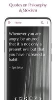 Philosophy Quotes, Daily Stoic 海報