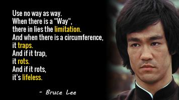 Bruce Lee Quotes poster