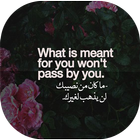 English Quotes With Arabic translation ikona