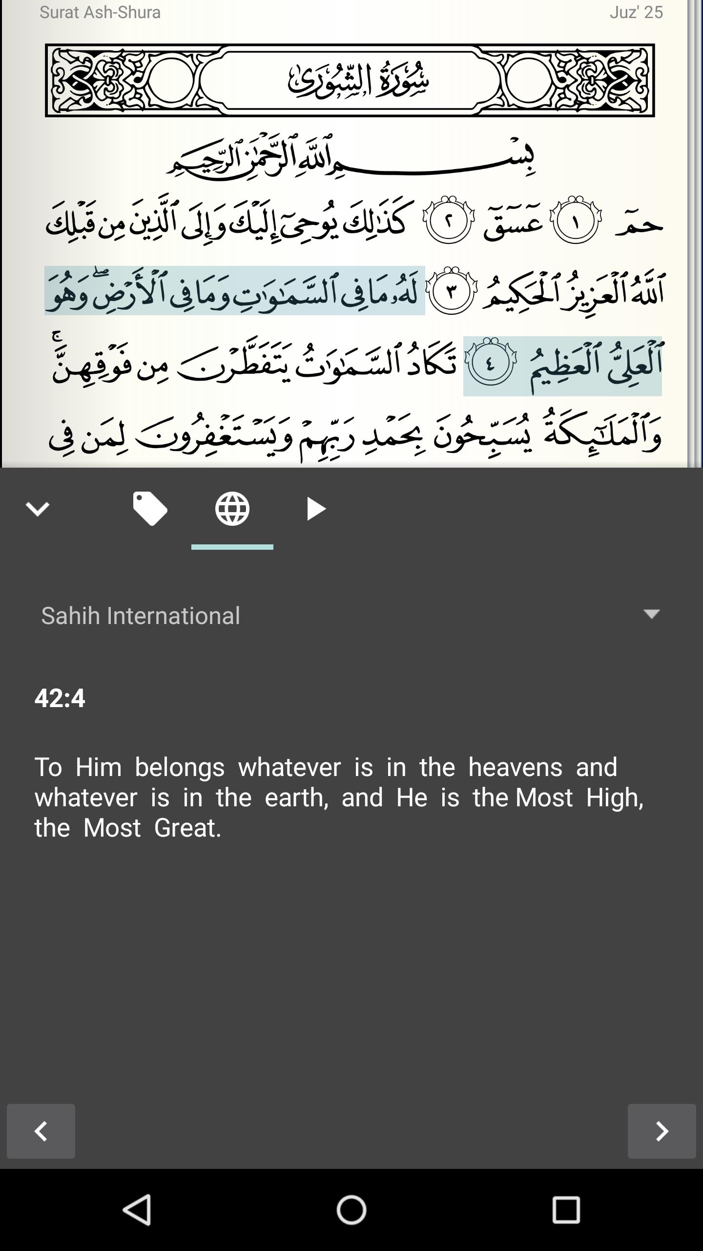 Quran screenshot 1