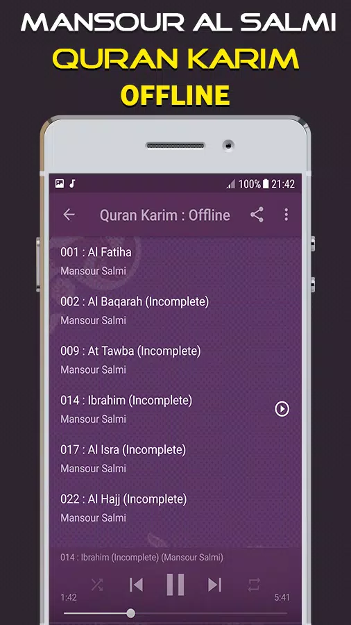 sheikh mansour al salimi quran offline APK for Android Download