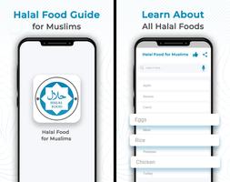 Halal Food for Muslims Affiche
