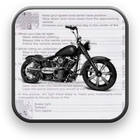 California Motorcycle Permit ícone