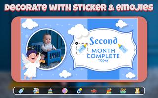 Baby Month Photo Frames capture d'écran 3