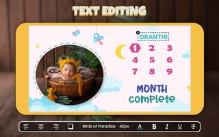 Baby Month Photo Frames capture d'écran 1