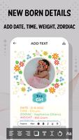 NewBorn Baby Photo Frame poster