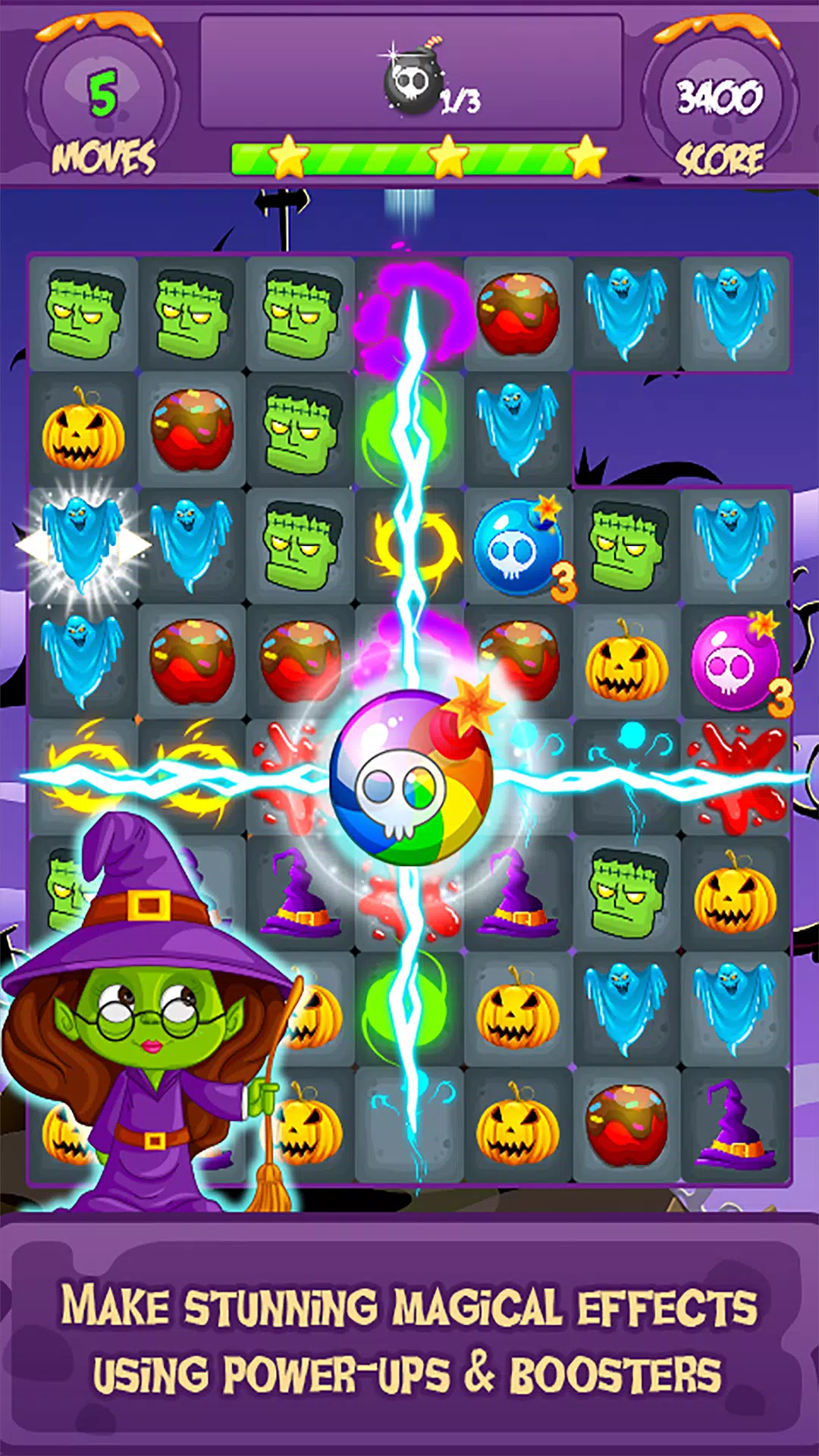 Witch Splash – Match 3 Puzzle