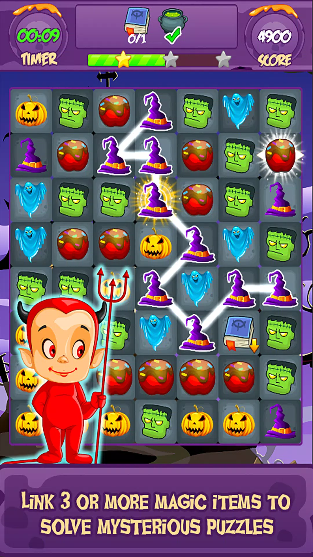 Witch Splash – Match 3 Puzzle