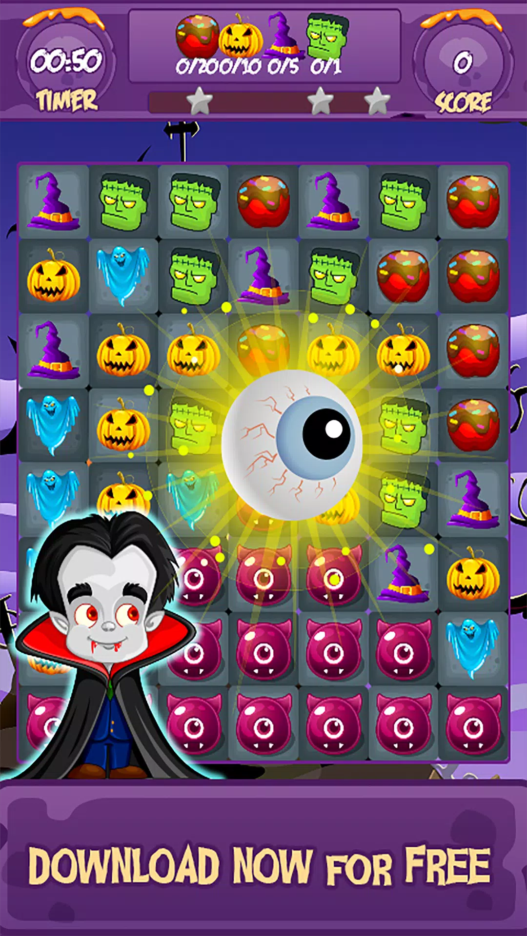 Witch Splash – Match 3 Puzzle