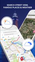 GPS Route Finder & Weather Maps, Live Street View syot layar 1
