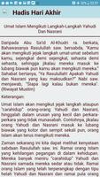 Kumpulan Hadist Akhir Zaman Te تصوير الشاشة 3