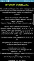Perhitungan Weton Jawa Lengkap تصوير الشاشة 3