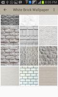 White Brick Wallpaper تصوير الشاشة 1