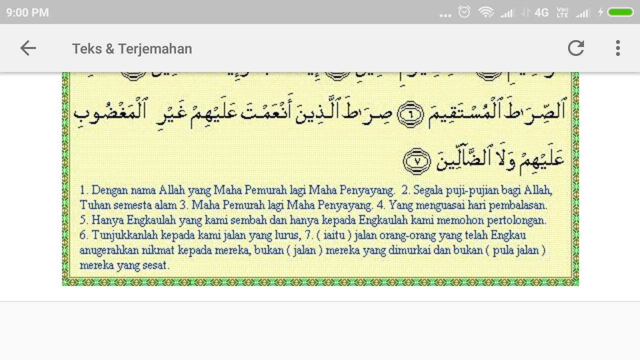 Surat Al Fatihah Dan Artinya For Android Apk Download