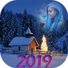 Snowfall Photo Frames and DP Maker 2019 Zeichen