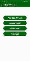 Secret Codes for Acer  Mobiles Plakat