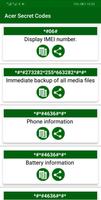 Secret Codes for Acer  Mobiles capture d'écran 1