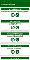 Secret Codes for Acer  Mobiles 스크린샷 3