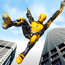 Flying Robot Hero vs Crime City Aliens:Rescue Game APK